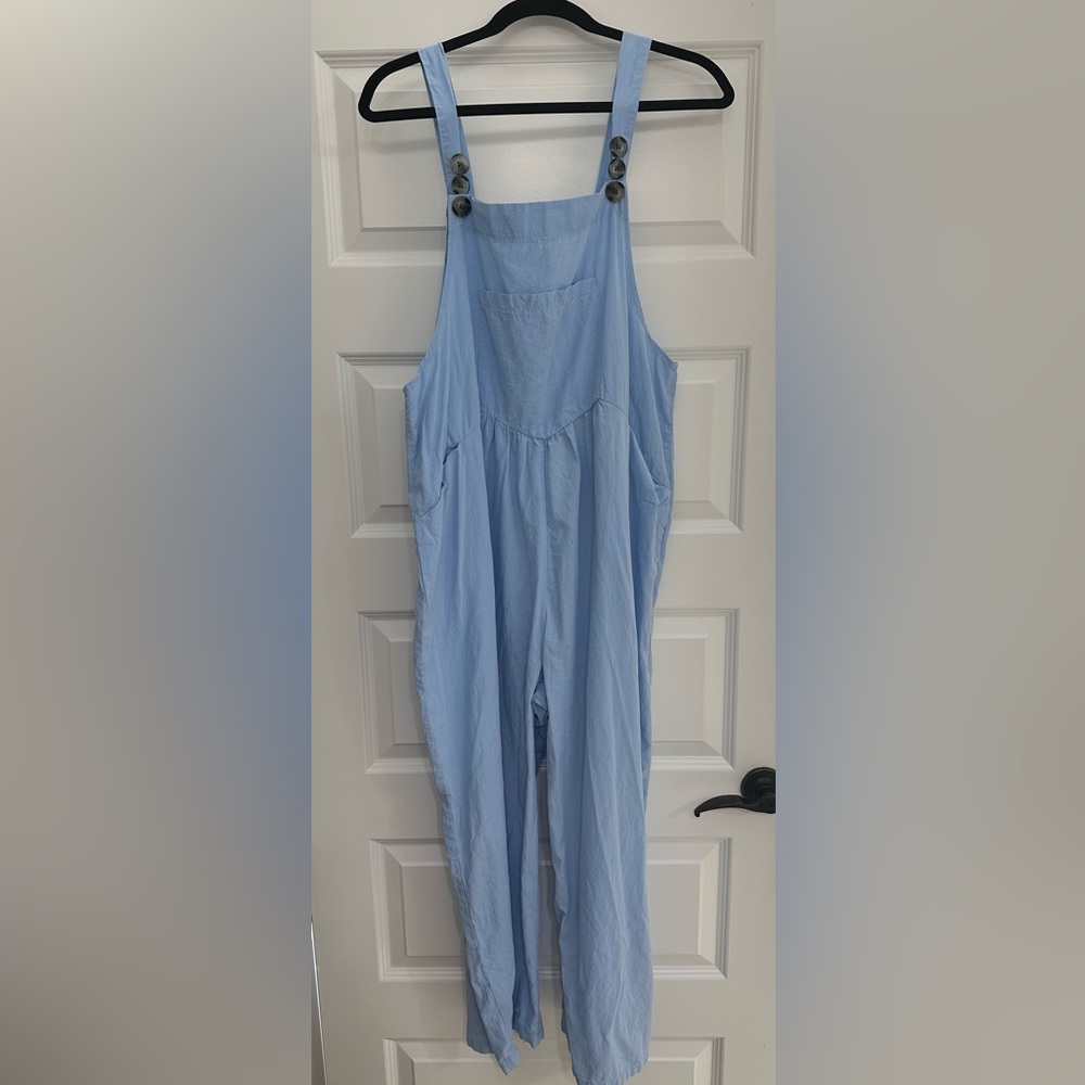 Light Blue Sleeveless Jumpsuit